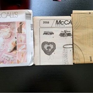 Vintage McCalls #2058 Womens Sewing Pattern Bridal Wedding Factory Folded Craft